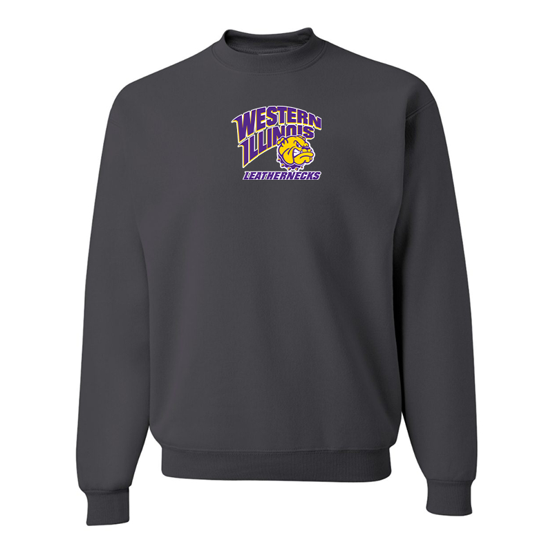 Men's Western Illinois Leathernecks  JERZEES NuBlend Crewneck Sweatshirt